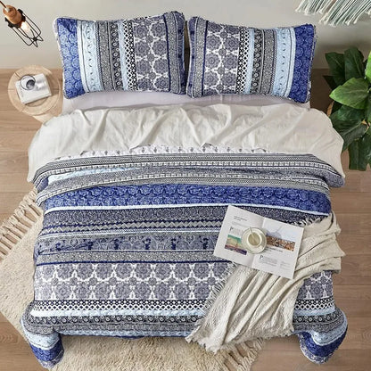 All Season Boho Chic 3 Piece Quilt Sets