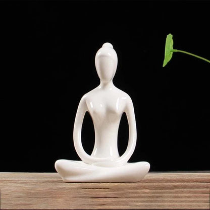 Yoga Pose Ceramic Figurines