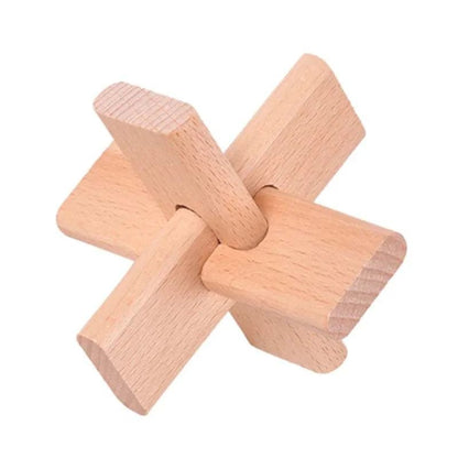 Interlocking Wood Brain Teaser Puzzles