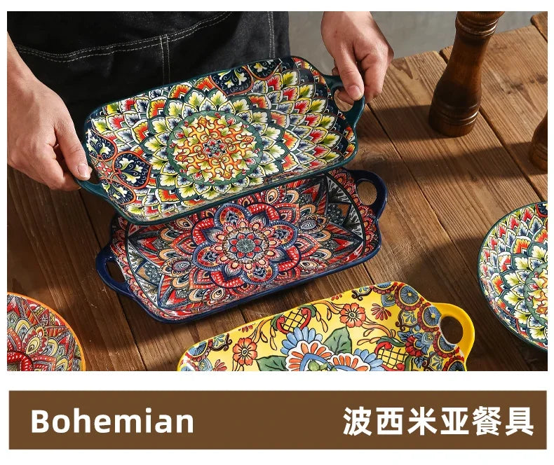 Bohemian Style Dinner Plates