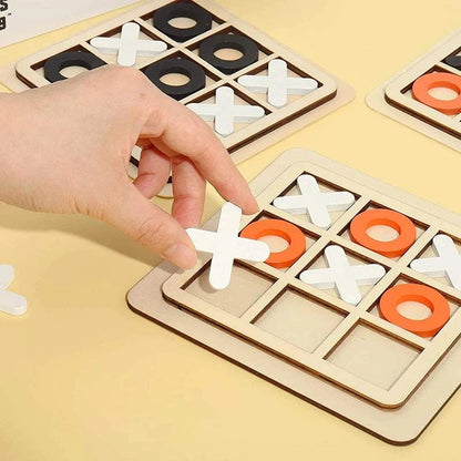 Tic-Tac-Toe Wood Game Board