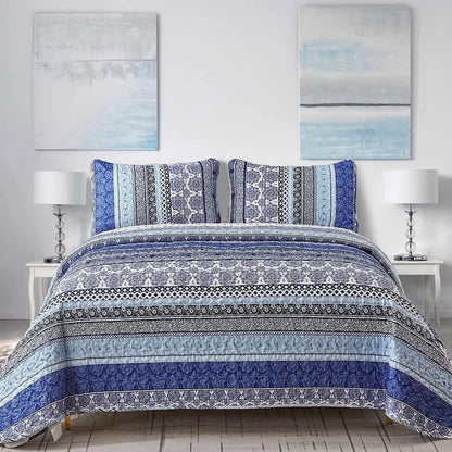 All Season Boho Chic 3 Piece Quilt Sets