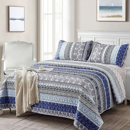 All Season Boho Chic 3 Piece Quilt Sets