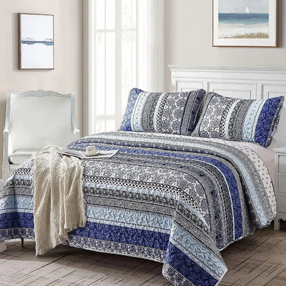 All Season Boho Chic 3 Piece Quilt Sets