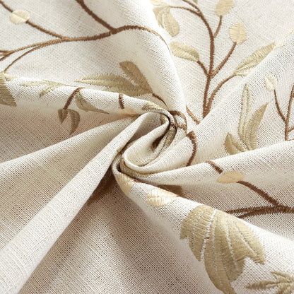 Beautifully Embroidered Linen Rectangle Tablecloths