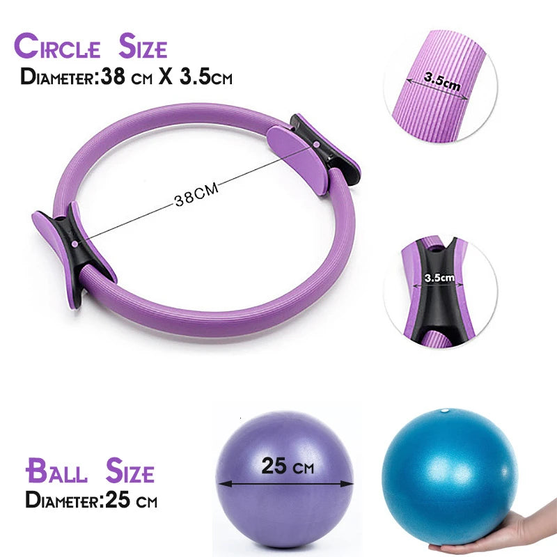 Pilates Ball and Pilates Ring (Seperately or a Set)  Shipping too long.