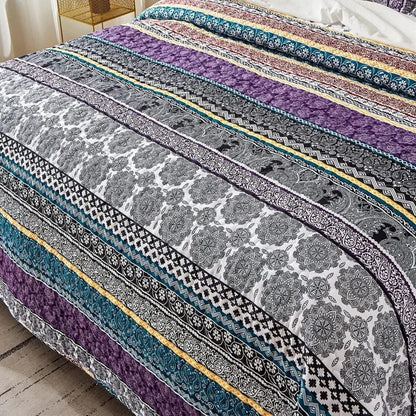 All Season Boho Chic 3 Piece Quilt Sets