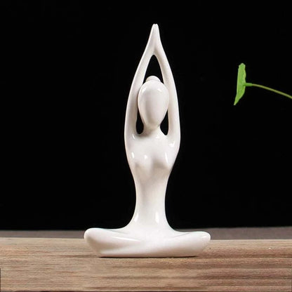 Yoga Pose Ceramic Figurines