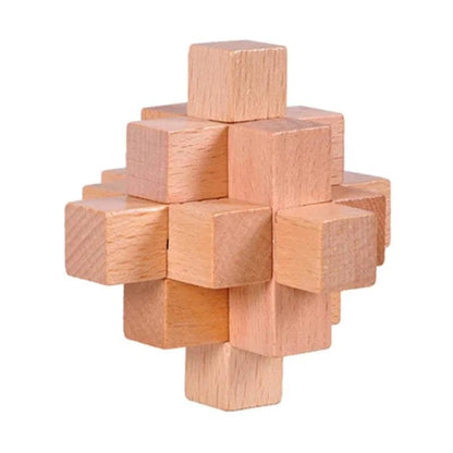 Interlocking Wood Brain Teaser Puzzles