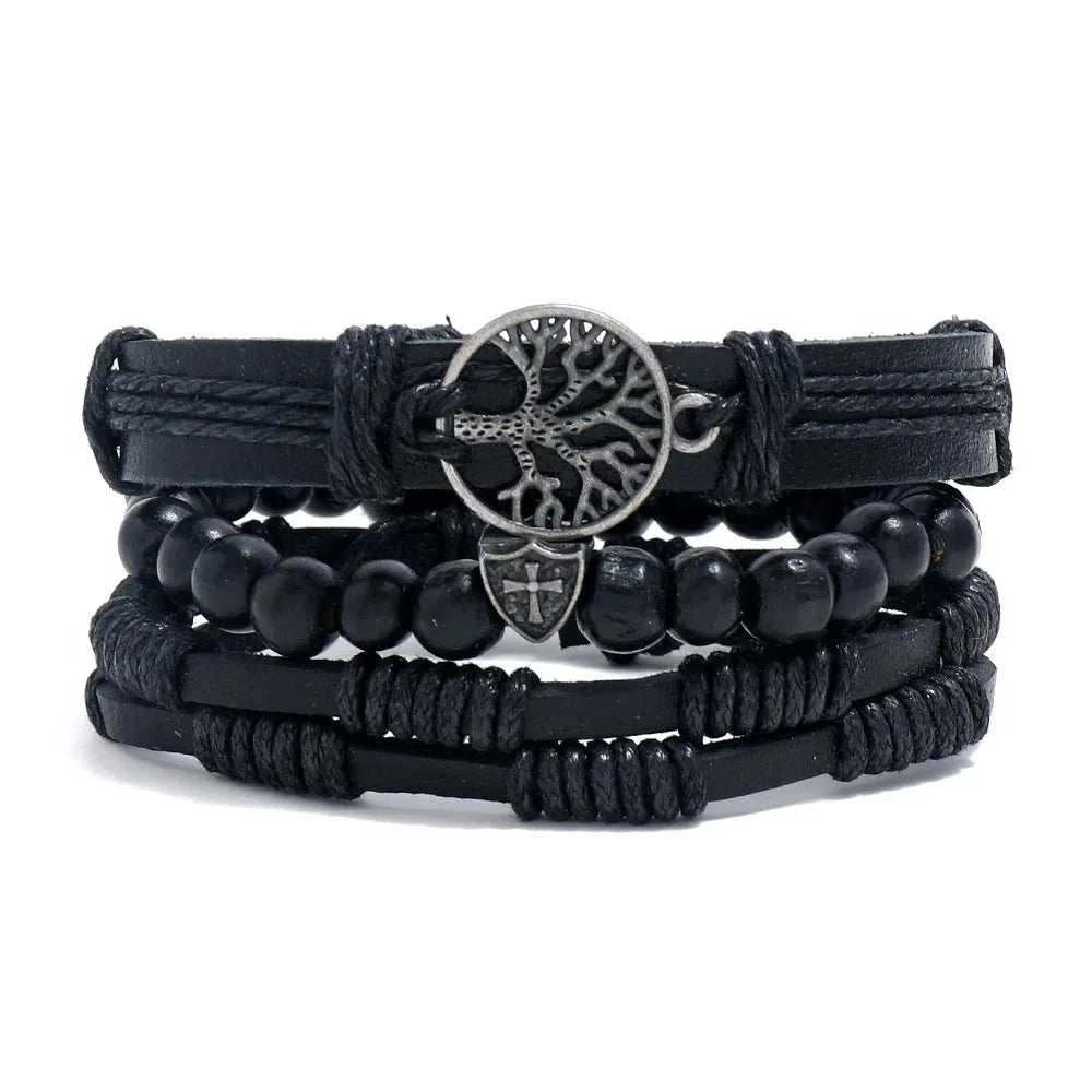 Leather Bracelets with Charm