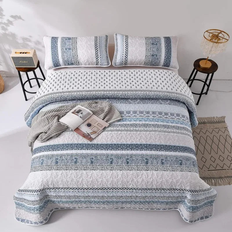 All Season Boho Chic 3 Piece Quilt Sets