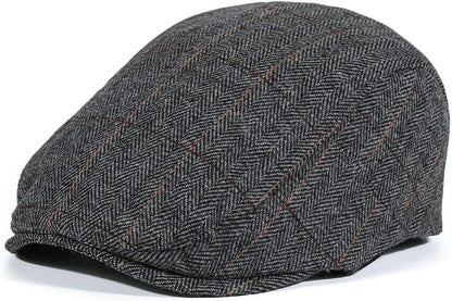 Men'S Flat Ivy Gatsby Newsboy Hat Winter Spring Autumn Driving Cabbie Hunting Cap