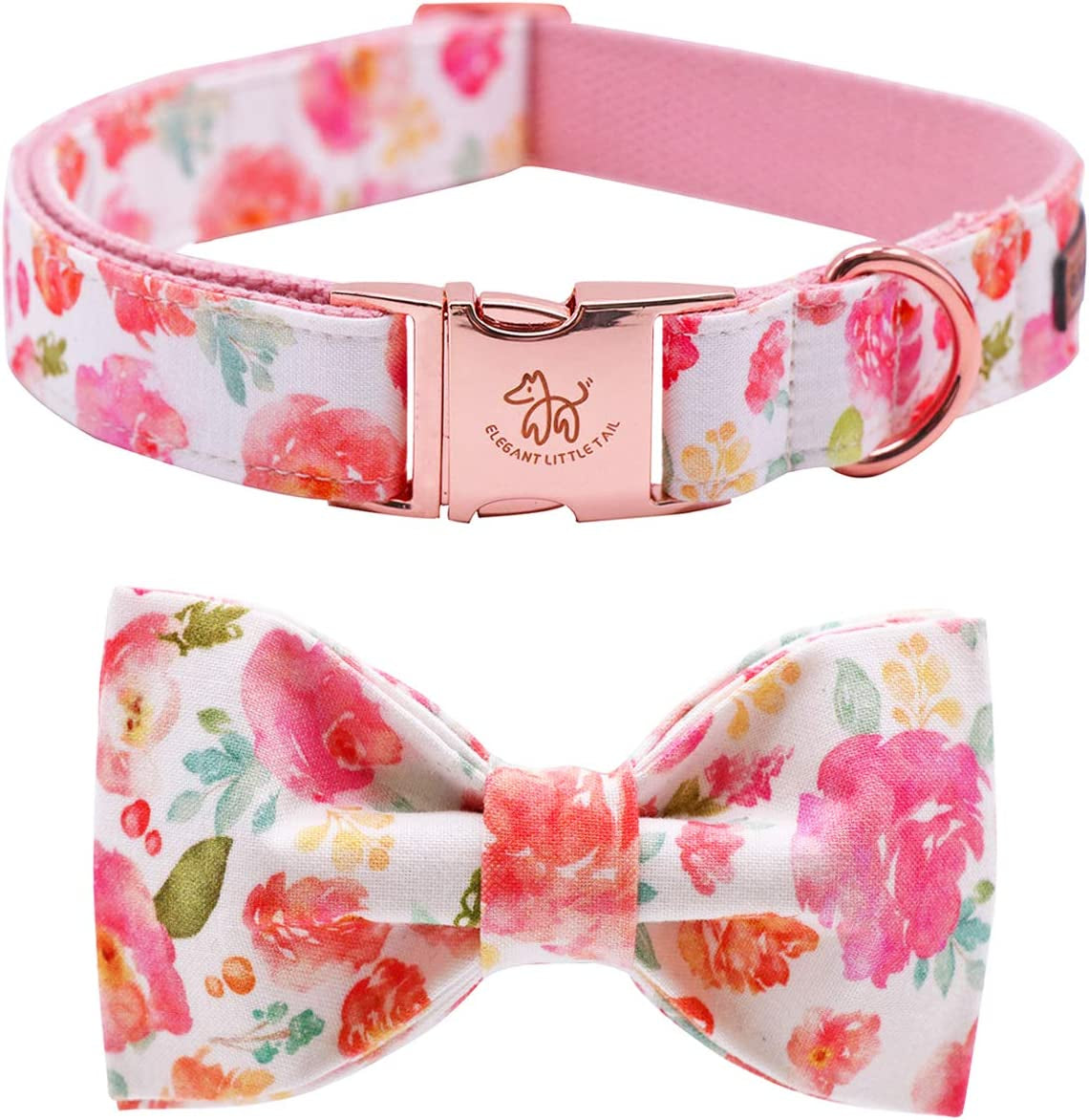 Dog Collar with Bow, Bowtie Dog Collar, Adjustable Fall Dog Collars for Small Medium Large Dogs and Cats