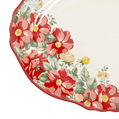 Vintage Floral 14.5-Inch Serving Platter